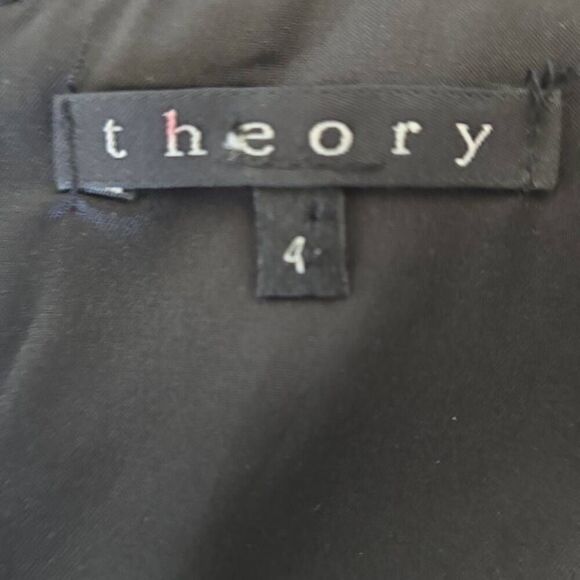 Theory Style #90171233 Blk Wool/Spndx Slvls Jumpsuit, Wide Leg, Sz. 4, EUC - Picture 12 of 14